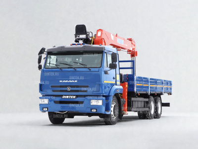 Камаз 65117 с КМУ Dintek LS1256
